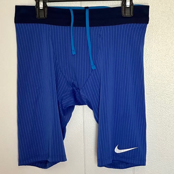 Nike Pro Elite Team USA Running Half Tights Blue Mens Size Large - Picture 1 of 3